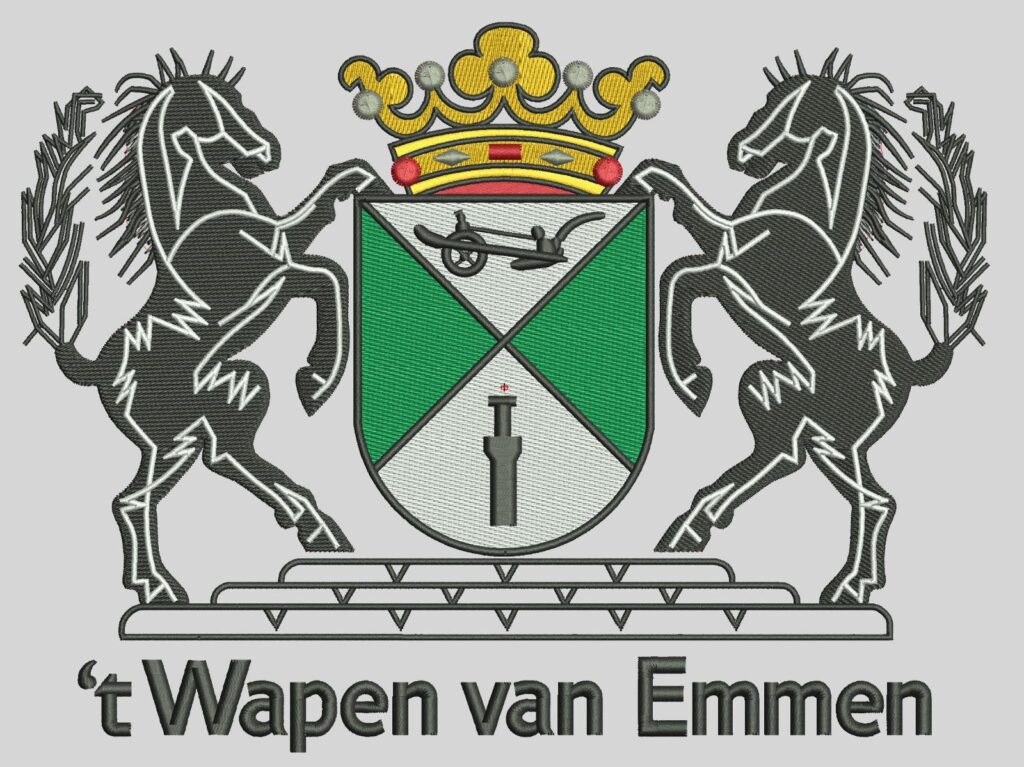 Wapen van Emmen borduring